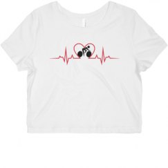 Ladies Slim Fit Crop Top Tee