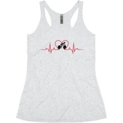 Ladies Slim Fit Super Soft Racerback Triblend Tank