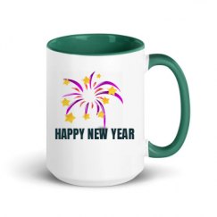 15oz Ceramic Mug with Color Inside