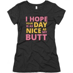 Ladies Slim Fit Super Soft Triblend Tee