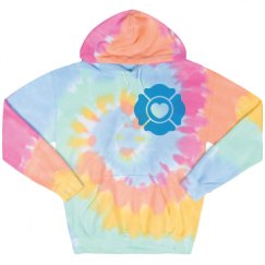 Unisex Tie-Dye Fleece Hoodie