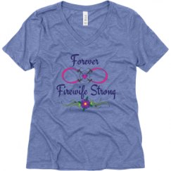 Ladies Relaxed Fit Super Soft Triblend V-Neck Tee