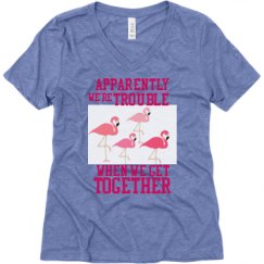 Ladies Relaxed Fit Super Soft Triblend V-Neck Tee