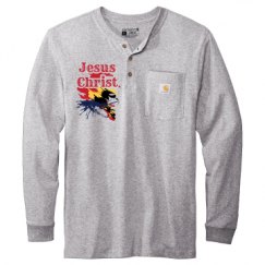 Unisex Carhartt Long Sleeve Henley Tee 