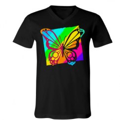 Unisex V-Neck Jersey Tee