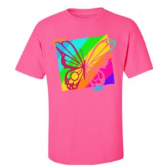 Unisex Ultra Cotton Safety Neon Crewneck Tee