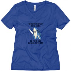 Ladies Relaxed Fit V-Neck Tee