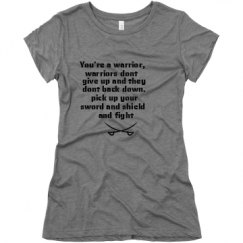 Ladies Slim Fit Super Soft Triblend Tee