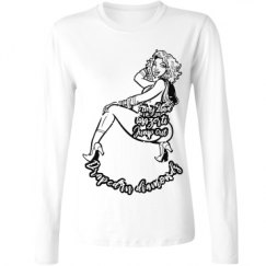 Ladies Relaxed Fit Basic Long Sleeve Tee