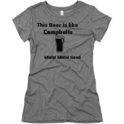 Ladies Slim Fit Super Soft Triblend Tee