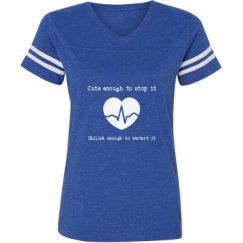 Ladies Relaxed Fit Vintage Sports Tee