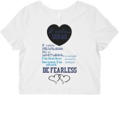 Ladies Slim Fit Crop Top Tee
