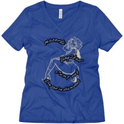 Ladies Relaxed Fit V-Neck Tee
