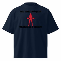 Unisex Organic Oversized High Neck T-Shirt