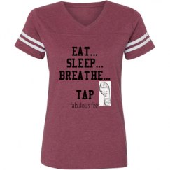 Ladies Relaxed Fit Vintage Sports Tee