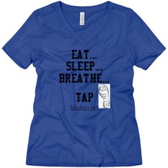 Ladies Relaxed Fit V-Neck Tee