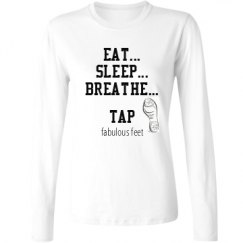 Ladies Relaxed Fit Basic Long Sleeve Tee
