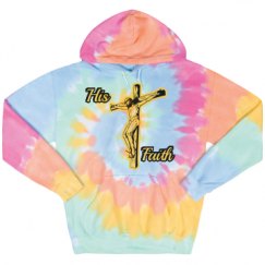 Unisex Tie-Dye Fleece Hoodie