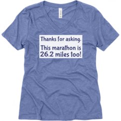 Ladies Relaxed Fit Super Soft Triblend V-Neck Tee