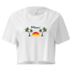 Ladies Festival Cali Crop Top Tee