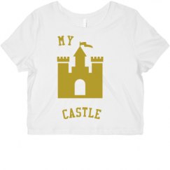 Ladies Slim Fit Crop Top Tee