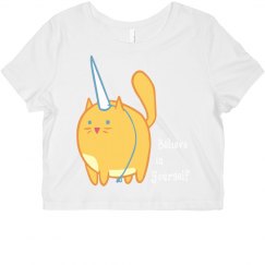 Believe Caticorn Crop Top