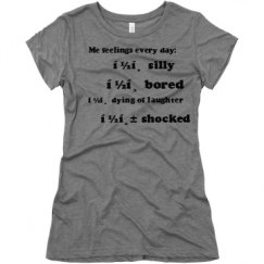 Ladies Slim Fit Super Soft Triblend Tee