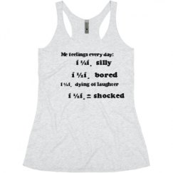 Ladies Slim Fit Super Soft Racerback Triblend Tank