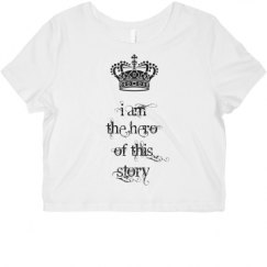 Ladies Slim Fit Crop Top Tee