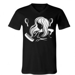 Unisex V-Neck Jersey Tee