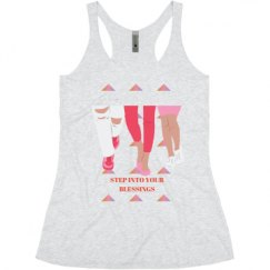 Ladies Slim Fit Super Soft Racerback Triblend Tank