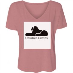 Ladies Flowy Slouchy V-Neck Tee