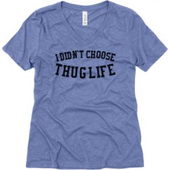 Ladies Relaxed Fit Super Soft Triblend V-Neck Tee