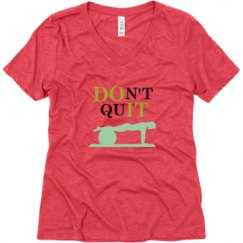 Ladies Relaxed Fit Super Soft Triblend V-Neck Tee