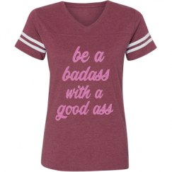 Ladies Relaxed Fit Vintage Sports Tee