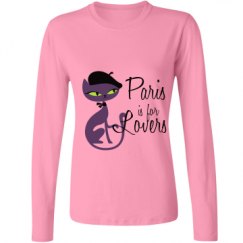 Ladies Relaxed Fit Basic Long Sleeve Tee
