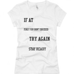 Ladies Slim Fit Basic Promo Jersey Tee