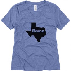Ladies Relaxed Fit Super Soft Triblend V-Neck Tee
