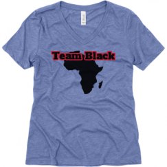 Ladies Relaxed Fit Super Soft Triblend V-Neck Tee