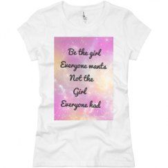 Ladies Slim Fit Basic Promo Jersey Tee