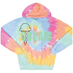 Unisex Tie-Dye Fleece Hoodie