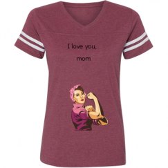 Ladies Relaxed Fit Vintage Sports Tee