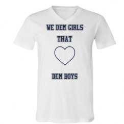 Unisex V-Neck Jersey Tee