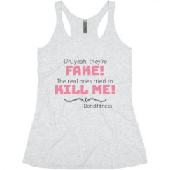 Ladies Slim Fit Super Soft Racerback Triblend Tank