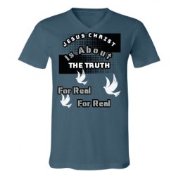 Unisex V-Neck Jersey Tee