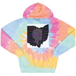 Unisex Tie-Dye Fleece Hoodie