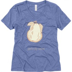 Ladies Relaxed Fit Super Soft Triblend V-Neck Tee
