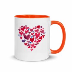 11oz Ceramic Mug with Color Inside