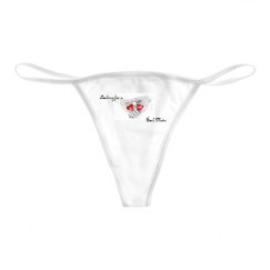 Basic White Thong Underwear