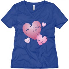 Ladies Relaxed Fit V-Neck Tee